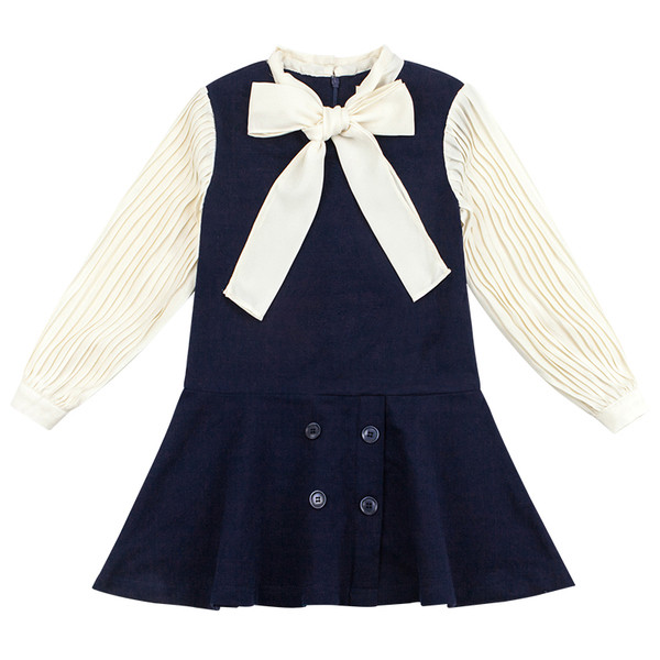 Елегантна дамска рокля с панделка 