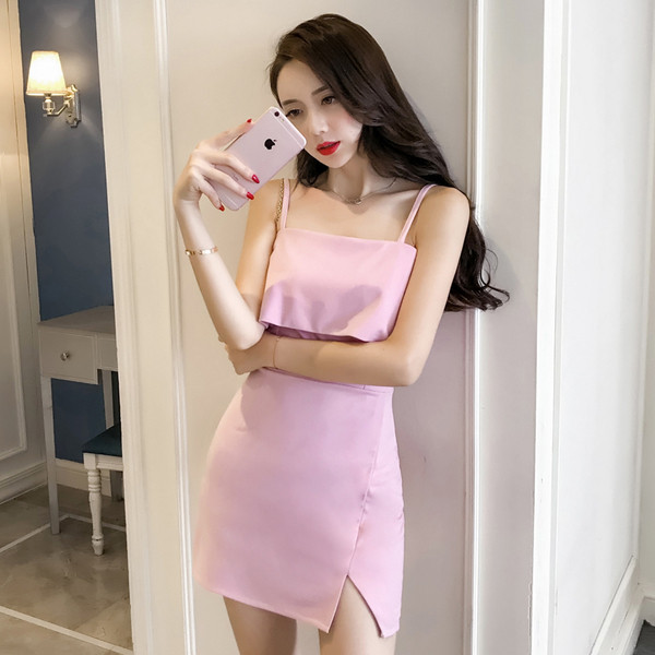 Κομψό σορτς για το καλοκαίρι σε ροζ και μαύρο χρώμα