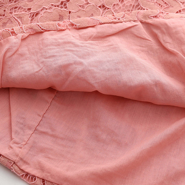 Draguta rochie casual pentru copii pentru fete imbracata cu dantela in doua culori