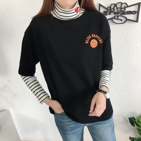 Bluza casual dama cu maneci 3/4 si imprimeu