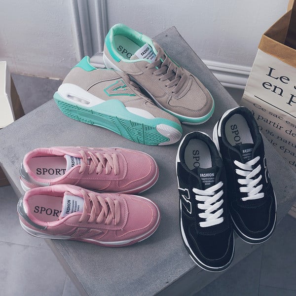 Adidași sport și casual de damă, potriviți pentru utilizarea de zi cu zi în trei culori