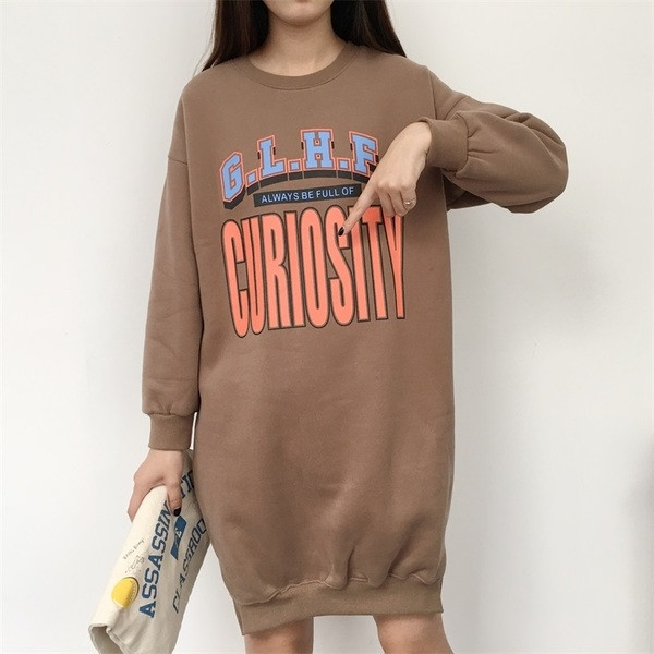 Női sport őszi-téli tunika felirattal