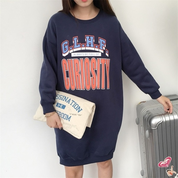 Női sport őszi-téli tunika felirattal