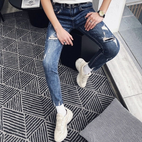 Κομψά τζιν ανδρικά  στενή γραμμή