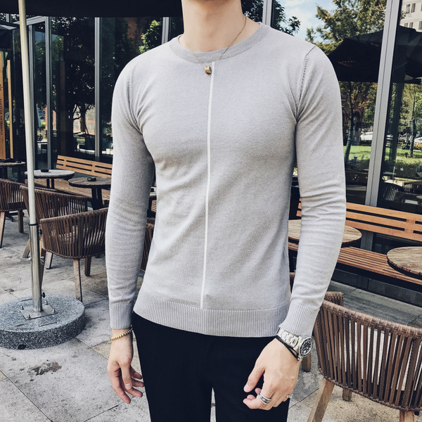 Bluză casual pentru bărbați cu fermoar imitație în trei culori