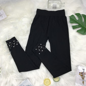 Stílusos női leggings gyöngyökkel