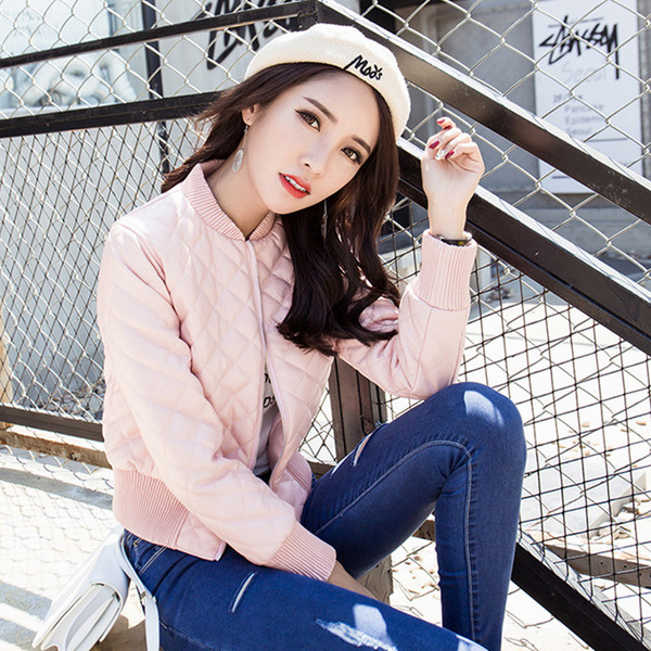 Спортно-ежедневно дамско яке с О-образна яка в черен и розов цвят