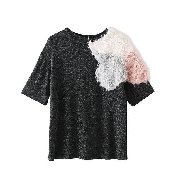 Καθημερινή γυναικεία μπλούζα με διακόσμηση κατάβαση σε διάφορα χρώματα