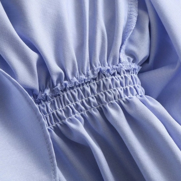 Női lezser felső vékony kék megkötővel