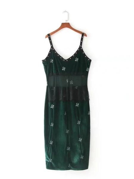 Rochie de vara de dama de culoare verde