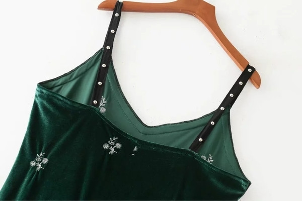 Rochie de vara de dama de culoare verde