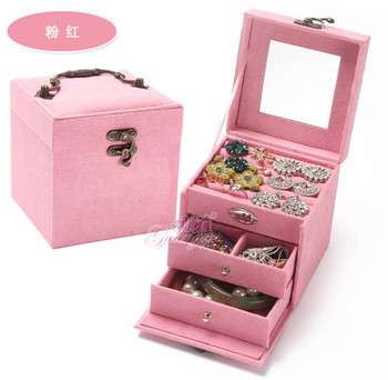 Πολύ όμορφο γυναικείο κουτί κοσμημάτων -  (4 χρώματα)