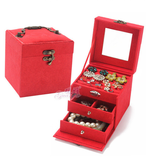 Πολύ όμορφο γυναικείο κουτί κοσμημάτων -  (4 χρώματα)