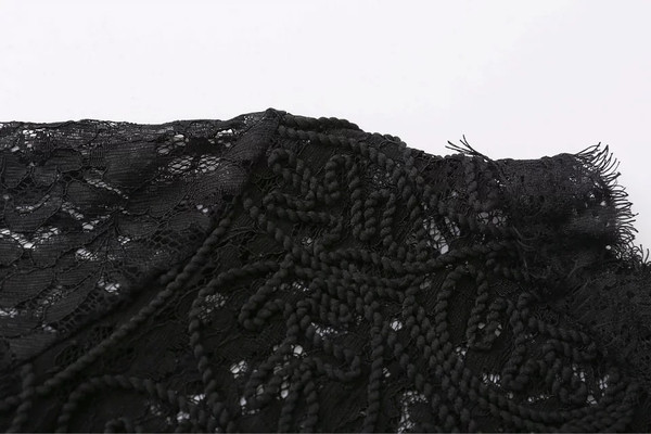 Stílusos csipke rövid női póló különböző színekben