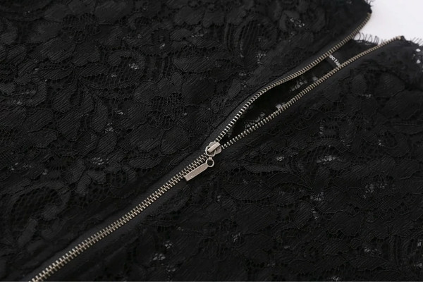 Stílusos csipke rövid női póló különböző színekben