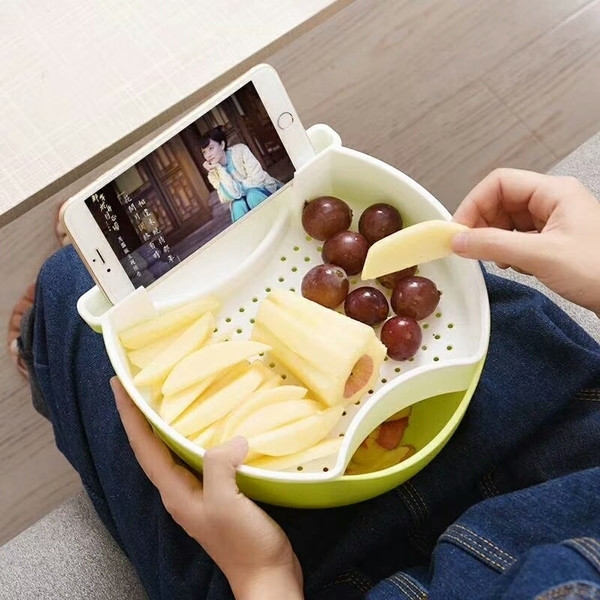 Домакинска купа с поставка за телефона