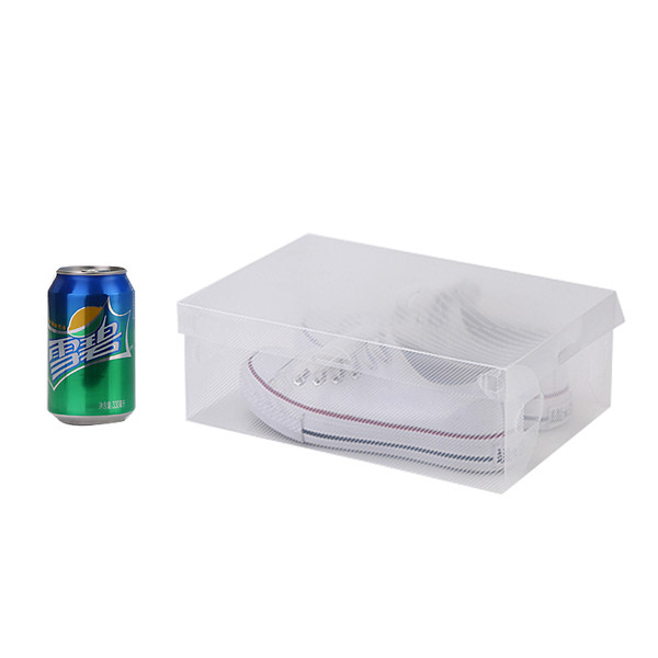 Könnyen összecsukható átlátszó cipőtároló doboz