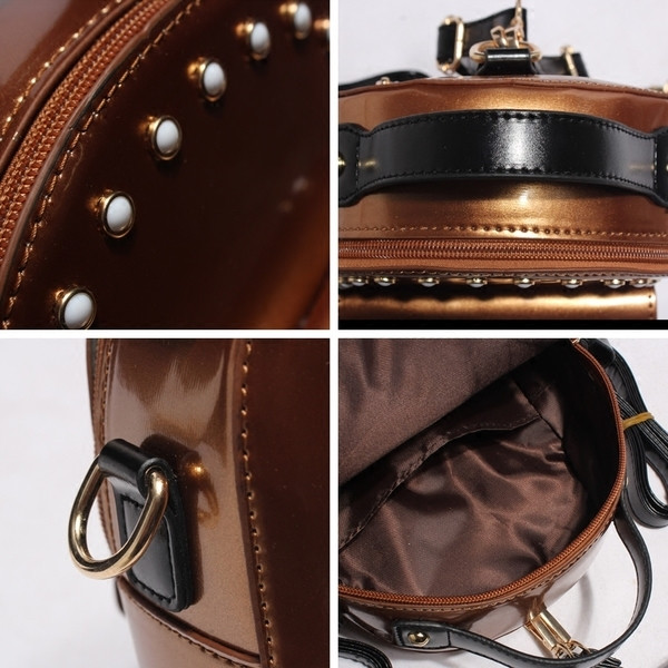 Sportos és elegáns női hátizsák dekoratív flitterekkel és fémgyűrűvel különböző színekben