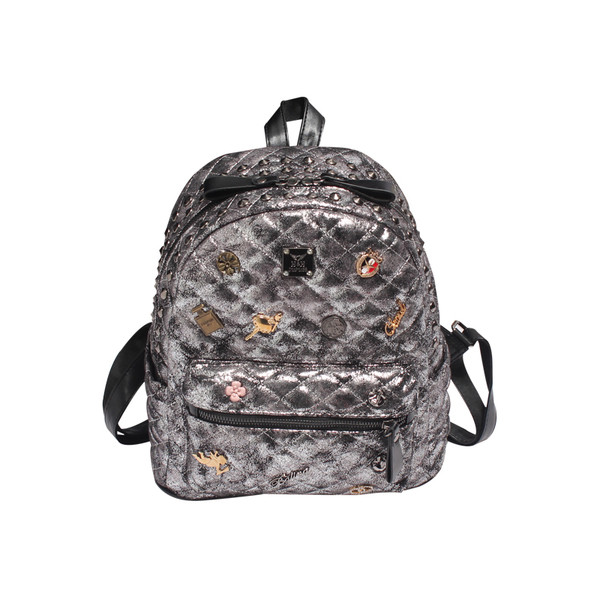 Modern női hátizsák mini nyomatokkal, két színben