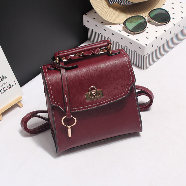 Öko bőrből készült tiszta női mini táska négy színben