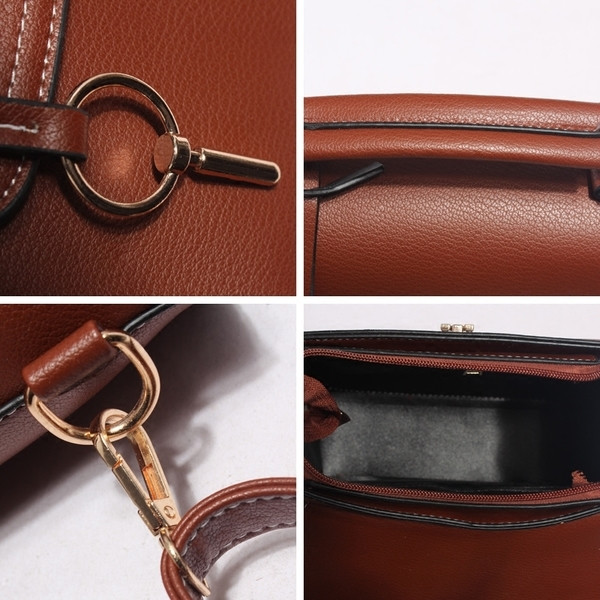 Öko bőrből készült tiszta női mini táska négy színben