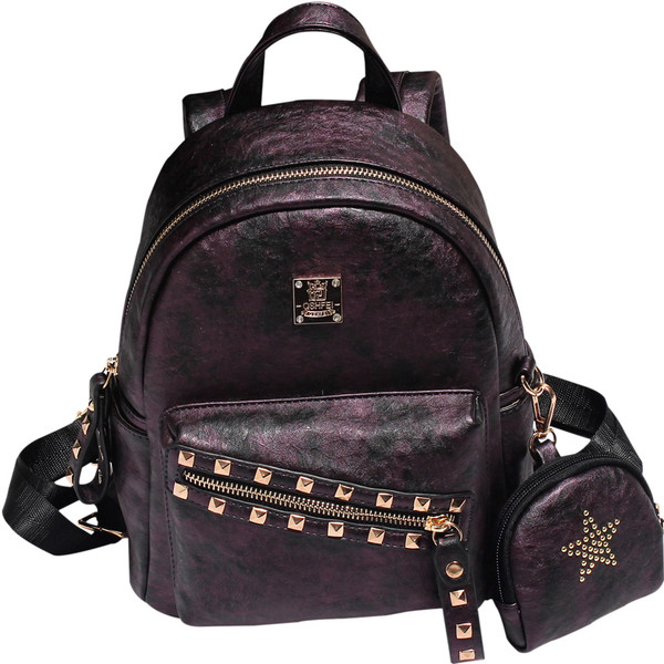 Sport és hétköznapi női hátizsák különböző színű szegecsekkel