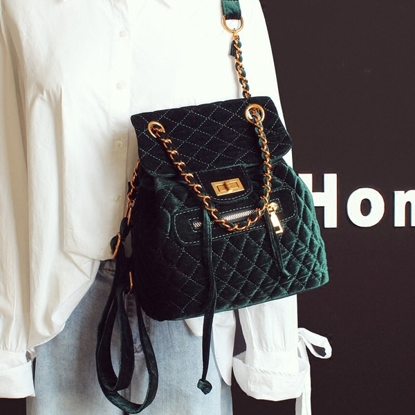 Lezser bársony női hátizsák hosszú és rövid fülekkel, három színben