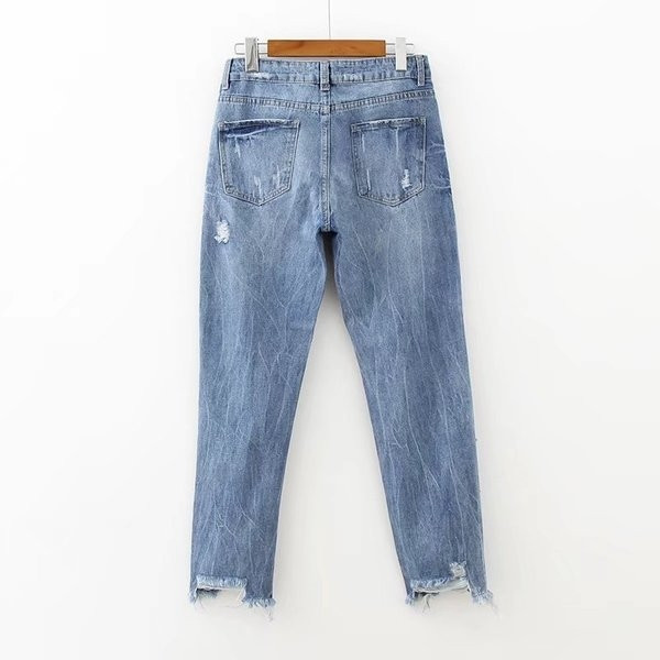 Modern női farmer - késői és díszítéssel