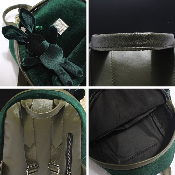 Egyszerű női hátizsák kiegészítővel három színben