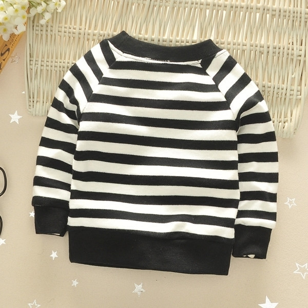 Pulover unisex pentru copii cu guler în formă de O cu inscripție și mini aplicație, potrivit pentru utilizarea de zi cu zi în trei culori