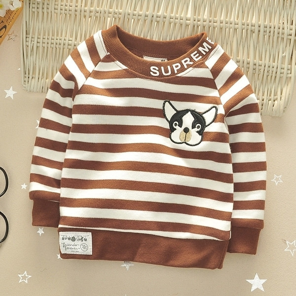 Pulover unisex pentru copii cu guler în formă de O cu inscripție și mini aplicație, potrivit pentru utilizarea de zi cu zi în trei culori