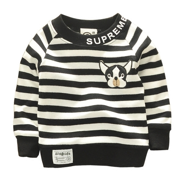 Pulover unisex pentru copii cu guler în formă de O cu inscripție și mini aplicație, potrivit pentru utilizarea de zi cu zi în trei culori