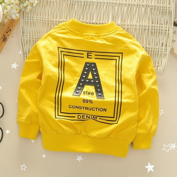 Jachetă unisex pentru copii sport de zi cu zi cu guler în formă de O și imprimeuri în trei culori