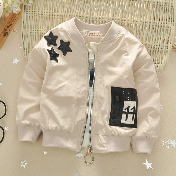 Jachetă unisex pentru copii sport de zi cu zi cu guler în formă de O și imprimeuri în trei culori