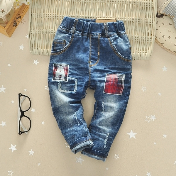 Stílusos gyerekfarmer mintás fiúknak, mindennapi használatra