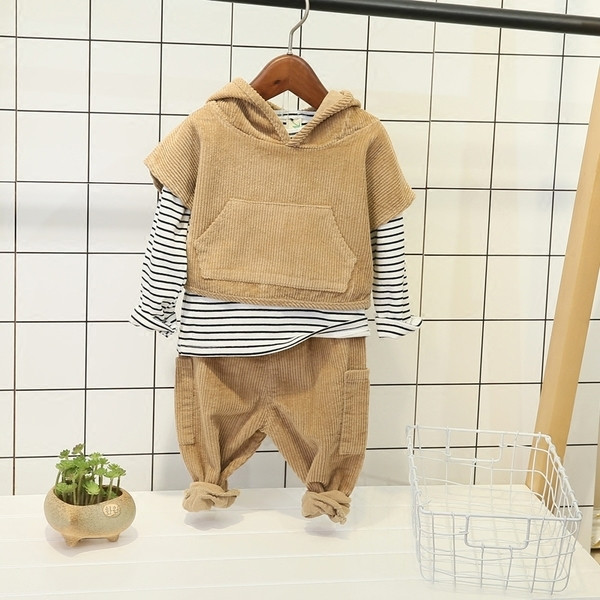 Παιδικό unisex  σετ με 3 μέρη σε δύο χρώματα