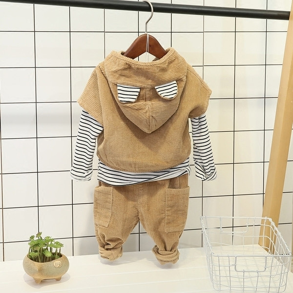 Παιδικό unisex  σετ με 3 μέρη σε δύο χρώματα