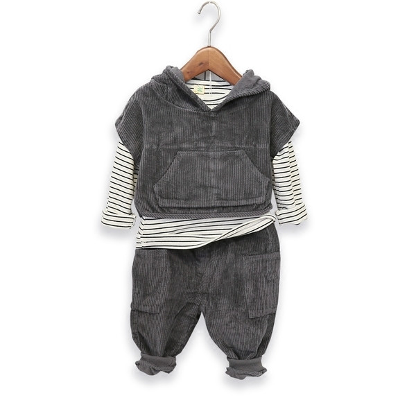 Παιδικό unisex  σετ με 3 μέρη σε δύο χρώματα