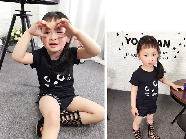 Egyszerű gyerek rövidnadrág lányoknak, mindennapi használatra alkalmas három színben