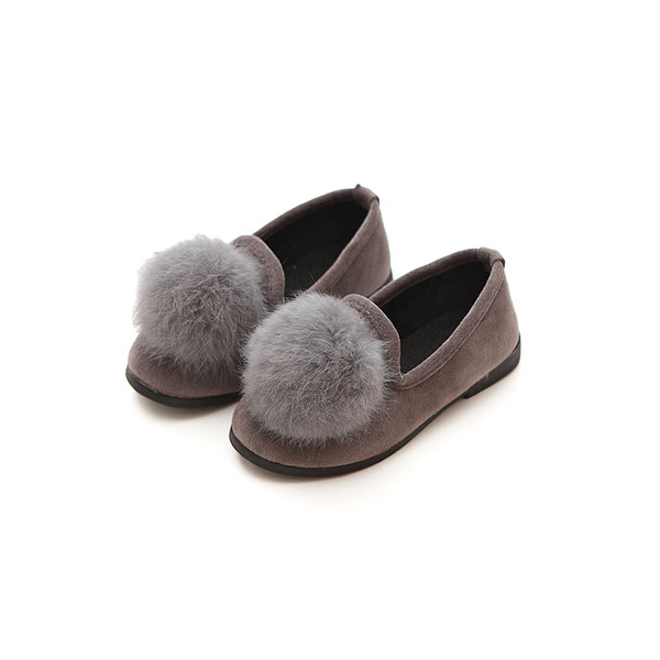 Alkalmi gyerekcipő lányoknak bolyhos három színben