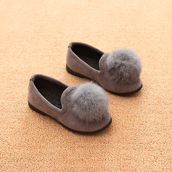 Alkalmi gyerekcipő lányoknak bolyhos három színben