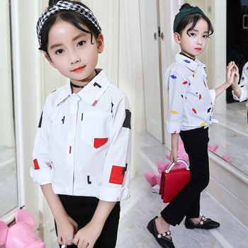Κομψό παιδικό πουκάμισο για κορίτσια, διάφορα μοντέλα