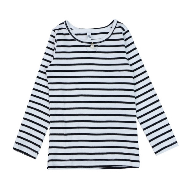 Bluză casual pentru copii pentru fete cu guler O-blană