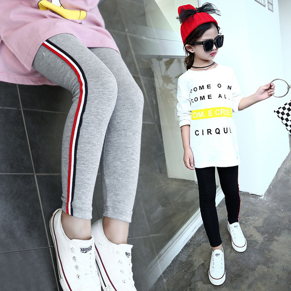 Αθλητικό παιδικό κιλάν για κορίτσια σε μαύρο και γκρι χρώμα