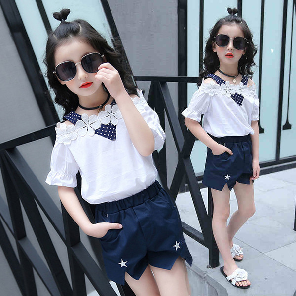 Set copii din doua piese pentru o fata in doua culori