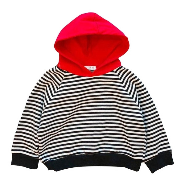 Παιδικό φούτερ  με κουκούλα σε δύο χρώματα