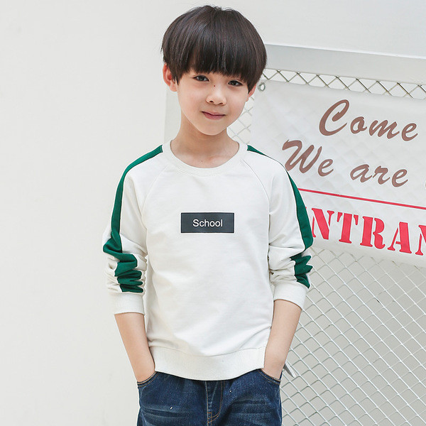 Αθλητική-casual μπλούζα για αγόρια με επιγραφή σε τρία χρώματα