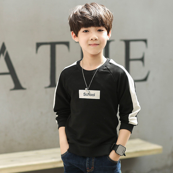 Αθλητική-casual μπλούζα για αγόρια με επιγραφή σε τρία χρώματα