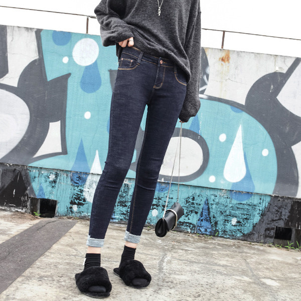 Дамски еластичен клин с висока талия в два цвята