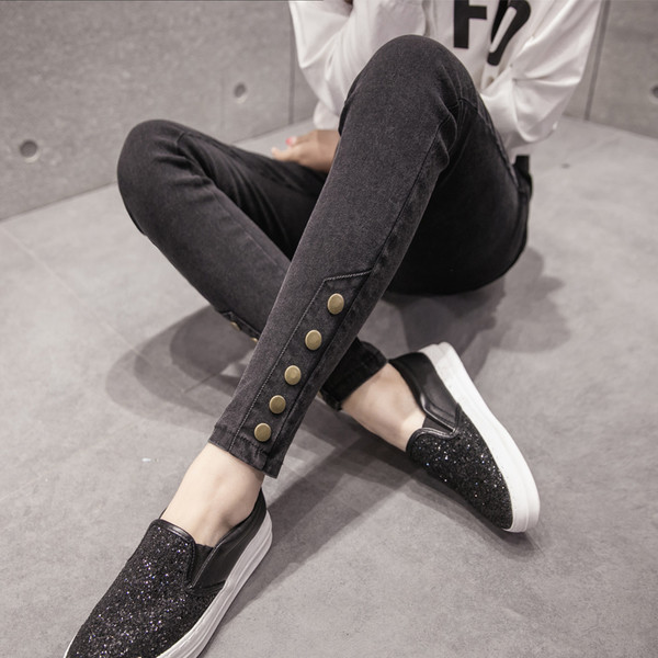 Γυναικεία ελαστικά τζιν με υψηλή μέσης